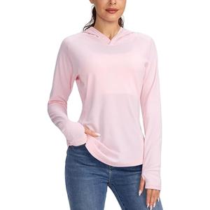 Women's UPF 50+ Sun Protection Shirt Long Sleeve Lightweight Hoodie UV Shirts for Women Hiking Fishing Outdoor XS