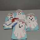 Eersida 16 Pack Nurse Paper Gift Bags with Handles 3D Cute Ghost Stickers Favors Goodie Candy Treat Bags for Party Supplies