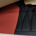 FREESOO Black Red Car Seat Covers Full Set - Faux Nappa Leather Seat Covers for Cars, Breathable Waterproof Front Seats with Lumbar Support and Rear Seat Cover, Fit for Automotive Sedans SUVs Pickups