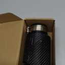 2.5"Inlet 3.5"Outlet Exhaust Tips Carbon Fiber Tailpipe Exhaust Pipe Tail Throat Tail Pipe Modification Parts GlossyBlack Need Height>4 Inch Widht>4 Inch