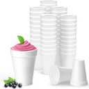 16 Oz Disposable Foam Cups (50 Pack), White Foam Insulates Hot & Cold Beverages, Made in the USA, To-Go Cups - for Coffee, Tea, Hot Cocoa, Soup, Broth, Smoothie, Soda, Juice (50 Count (Pack of 1))