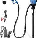 Electric Drum Barrel Pump with 120V AC/12V DC Power,55 Gallon Drum Pump with Built-in 2-Inch Bung Adapter, 5 Gallons Per Minute Flow Rate, for DEF, Diesel, Water, Antifreeze