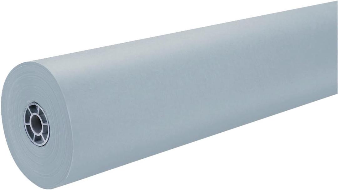 Pacon ArtKraft Duo-Finish Paper Roll, 36" x 1,000' (Gray, 1 Roll)