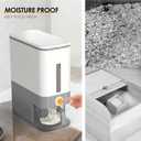 Proarea Rice Dispenser Rice Container 25 Lbs with Measuring Cup, XX-Large Holds 25 lbs