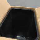 Amazon Basics Rectangular Plastic Office Wastebasket, Easy to Clean, 10 Gallon, Black, 2-Pack