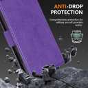 ZZXX for Samsung Galaxy S26 Ultra Wallet Case with [RFID Blocking] Card Slot Stand Strong Magnetic PU Leather Flip Fold Protective Phone Case for Samsung Galaxy S26 Ultra Case Wallet(Purple-6.8 inch)