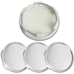 ME 2.2Inch 56MM Wheel Center Caps, Pack of 4 (Chrome, Outer 56MM, Inner 53MM)