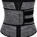 HOPLYNN Neoprene Sweat Waist Trainer Corset Trimmer Shaper Belt for Women, Medium