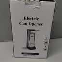 Davivy Can Opener Electric Stainless Steel, Large Tall Can Opener with Knife Sharpener,Stand Up Electric Can Opener for Seniors, Heavy Duty, RED (Black)