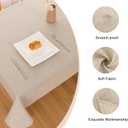 Hiasan 30 x 60 Inch Rectangle Tablecloth - Wrinkle and Stain Resistant Washable Table Cloth for Kitchen Dining Room Holiday Table Cover for Party Dinner, Beige