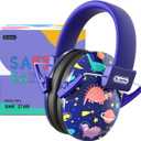 Noise Cancelling Headphones for Kids Adults: 27SNR Adjustable Ear Muffs for Noise Reduction- Kids Ear Protection for Monster Jam, Airplane, Fireworks, Concerts and Sports Events (Print Blue)