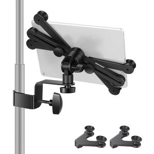 Neewer Adjustable Tablet Holder Mount with 360 Degree Swivel Clamp - Compatible with iPad, iPad Pro, Nexus, Galaxy