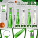 2 x Cunno 12 Pcs Basketball Senior Night Gifts Keychains Silicone Wristlet Keyrings with Motivational Quotes for Class Gifts