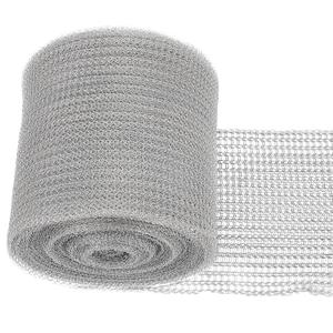 Wire Mesh roll 5" X 100' Double Layer Mesh Made of Stainless Steel Mesh, Wire Mesh, Flexible Stretchy Hole Filler Fabric Suitable for Gardens and Houses