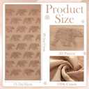 SmoothNovelty 2 Pcs Bear Hand Towels for Bathroom, Brown Cabin Bear Woodland 100% Cotton Absorbent Jacquard Weave Decorative Towels for Bathroom Kitchen Decor Gift, 13.7 x 29.5 Inch