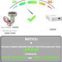 UMI 500W Step Up Voltage 120v to 220v Converter, Voltage Converter 120v to 220v for Appliances Under 500W