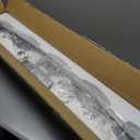 5-Light Modern Chrome Vanity Light Fixture with White Glass Shade for Bathroom Over Mirror, 40 Inches