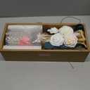 100pcs Artificial Flowers Arrangement With Vase Included, Dining Table Centerpiece Decorations, Fake Flowers in Vase, Dried Pampas Grass Floral Centerpieces, Coffee Table Decor, Centro de Mesa