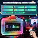 App Programmable LED Bottle Service Sign with Scrolling Message
﻿ RGB color changing vip letter presenter handheld light up board for nightclub, bar, party - includes 5 erasable markers ﻿