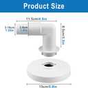 SP11041 Pool Skimmer Vacuum Plate, 5.9 Inch Skimmer Hose Adapter Compatible with Hayward SP1090, SP1091, SP1092, Skim Vac 1 1/4 and 1 1/2 Combo Hose Elbow Adapter for Vacuum Hose Connection