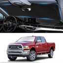 Sunshade for Ram Sun Shade Fit 2010-2025 2026 Dodge RAM 2500 3500 Truck Accessories Windshield Cover for Ram 2500/3500/4500/5500 Sun Visor Fits 2Dr RegularCab, 4Dr QuadCab, CrewCab, MegaCab