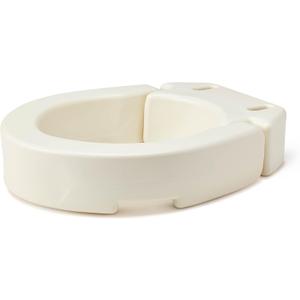 Medline Standard Hinged Toilet Seat Riser, 3.5 Inch Height, 400 lb Weight Capacity, White - Ideal Mobility Aid for Elderly, Disabled, and Medical Patients, Enhances Bathroom Safety