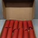 YOROXRG 24 Pack Christmas Decoration Flickering Flameless Candles,LED Candles Battery Operated Pillar Candles with Remote Control.for New Year, Home Decor, Parties,Wedding(D2.2 xH 5" 6" 7" Red)