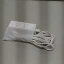 One Beat 10Ft Extension Cord with Multiple Outlets,Flat Plug Power Strip Surge Protector with 10 Ft Long Cord,6 Outlet 4 USB Ports (2USB C),Multi Outlet Wall Plug for Travel,College,Dorm Essentials (White)