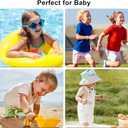 2 x 2 Pack AirTag Bracelet for Kids, Soft Silicone AirTag Wristband for Apple Air Tag, Adjustable Anti Lost Wristband for Toddler Baby, Boys, and Girls, Elders (Milk Tea/Smoke Violet)