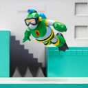 Jada Toys Mega Man Wave 3 Bubble Man Action Figure 1:12 Deluxe Scale 6" Tall, Fully Articulated, Collector Packaging