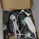 GOLOPET Cat Heating Pad 18x18 in with Smart Thermostat Switch and Power Line Protection Tube,Obtained MET and UL Dual Certification,Waterproof Pet Heating Pad for Cats, with Black Cloth Cover