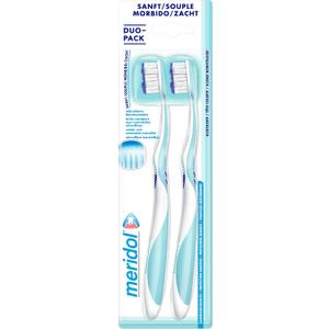 meridol Toothbrush Gum Protection Soft Pack of 2 - Manual Toothbrush for Gentle Cleaning of Teeth on The Gum Line