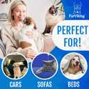 Furviking Pet Hair Remover for Car, Bed, Couch, Carpet, Home Surfaces 3.74" - Lightweight, Compact Cat Dog Fur Remover, Scraper, Cleaner - Portable, Easy to Use Pet Hair Removal Tool