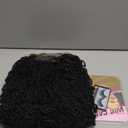 SOKU Short Curly Faux Locs Lace Frontal Wig 12 Inch Natural Black 4x4 Large Parting Space Twist Dreadlock Wigs for Black Women Afro Curly Braided Synthetic Wig