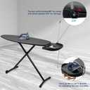 Duwee 18" ×48" Ironing Board with Retractable Iron Rest,Wide Ironing Board