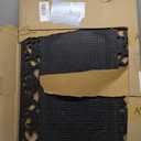 A1HC Natural Coir and Rubber Door Mat, 24" x 36", Thick Durable, Heavy Duty, Thin Profile Door Mat, Easy to Clean, Long Lasting, Front Door Entry Doormat (Artistic Border Black)