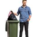 Reli. 30 Gallon Trash Bags Drawstring | 250 Count Bulk | Black | 30 Gallon Garbage Bags Heavy Duty | Large