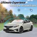 Windshield Sun Shade for KIA Optima 2016-2020, Car Front Window Sunshade with 240T Sun Visor Protector Blocks UV Rays Heat Sun Shield Accessories