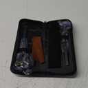 Purple Dragon Professional 7.0 inch 4PCS Pet Grooming Scissor Kit Japan Premium Steel Straight & Curved & Thinning Blade Dog Hair Cutting Shears Set with Case (Bright Black)