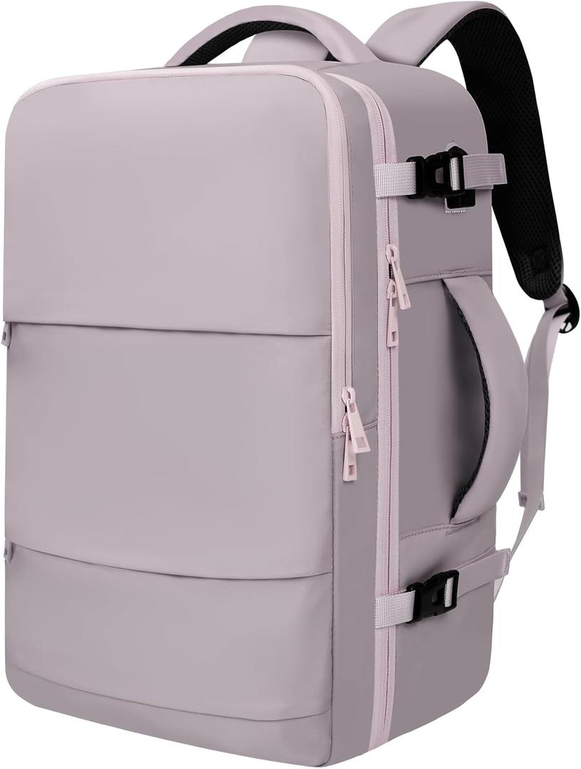 BAGAIL Travel Laptop Backpack, Carry on with USB Port, Luggage Bag for Holiday-Purple BAGAIL Travel Laptop Backpack, Carry on with USB Port, Luggage Bag for Holiday-Purple