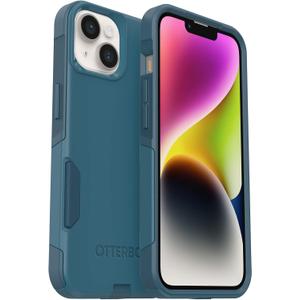 OtterBox iPhone 14 & iPhone 13 Commuter Series Case - DONT BE BLUE (Blue), slim & tough, pocket-friendly, with port protection