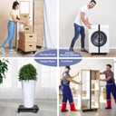 KEDSUM Heavy Duty Furniture Dolly 1000lbs Capacity4 Wheel Furniture Movers with Brakes16" x 12" Strong Steel Platform for Sofa, Safe, Appliances Moving (1 Pack)