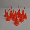 Gerrii 12 PCS Construction Cone Cups with Straws Bulk - 10 oz Reusable Traffic Cones Plastic Cups Set for Traffic Race Car Birthday Party Supplies (Orange)