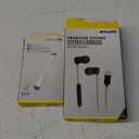 Audio Adapter And Acoustix Premium Sound Wired Stereo Earbuds with USB-C Connector - Gray / Black