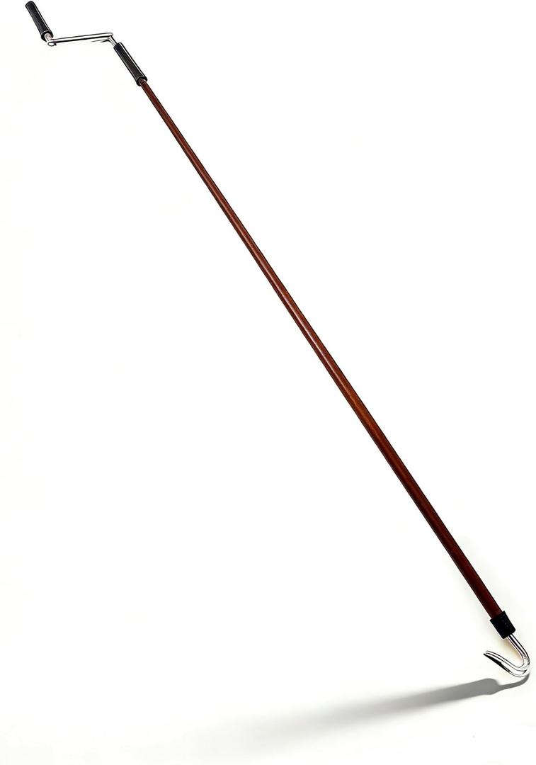 Premium Heavy-Duty Metal Crank Wand 48in - Universal Replacement for Sun Shades & Roller Blinds. Effortless Installation Tool for Sunroof Shades,Blinds (Brown)