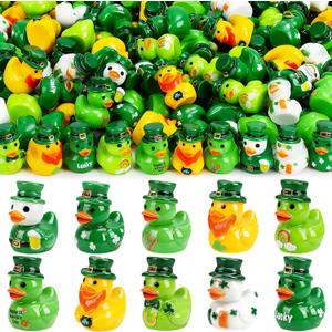 120 PCS St.Patrick's Day Mini Resin Duck