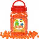 Praisebank Orange Pom Poms, 1cm/0.4inch, Pompom Balls for Arts & Crafts, Soft and Fluffy Craft Pompoms, Party & Festival Decorations, 1000pcs .