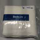 Bedsure 100% Washed Cotton Duvet Cover King Size - Ivory Minimalist Cotton Duvet Cover Linen Like for All Seasons - GentleSoft Plain Simple Bedding, 3 Pieces (Ivory, King, 104"x90")