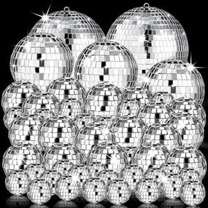 Mini Silver Disco Balls - Hanging Mirror Ornaments for Party, Wedding, Christmas Supplies