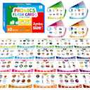 Phonics Flashcards, 120 Phonics 62 Double-Sided Cards - 20 Phonic Group Sets CVC, Digraph, Trigraph Blends Long Vowel Sounds, Early Educational Tool for Kids Ages 4-8 Years Old (4 Plastic Rings)